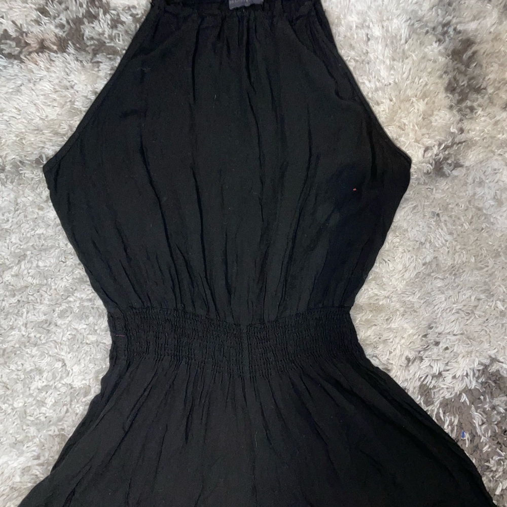 Elegant Black Halter Romper